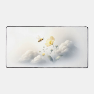Tapis de bureau Minimal Bee & Clouds