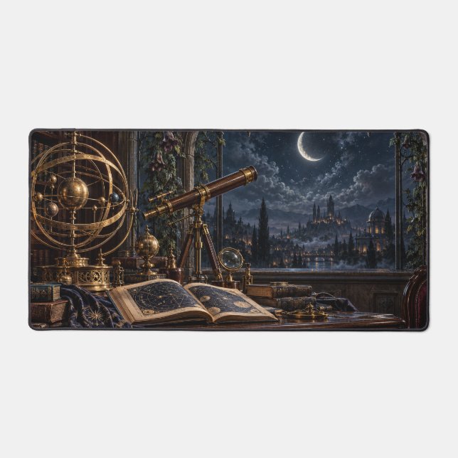 Tapis de bureau minuit de l'astronome (Recto)