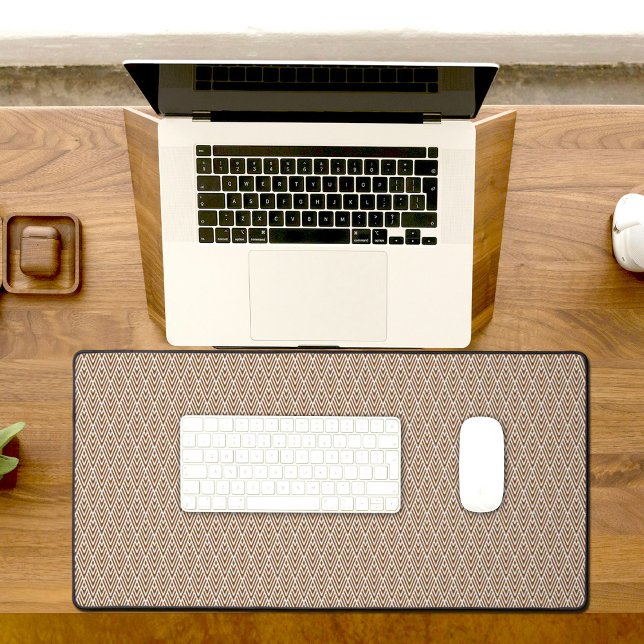 Tapis de bureau motif diamant marron (Créateur téléchargé)
