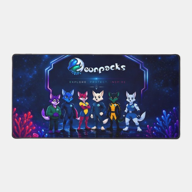Tapis de bureau Neonpacks (Recto)