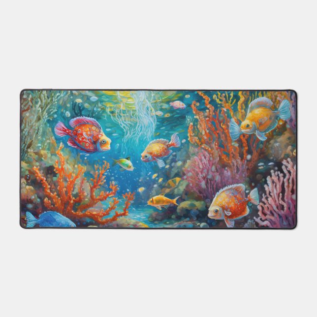 Tapis de bureau Oasis sous-marine (Recto)