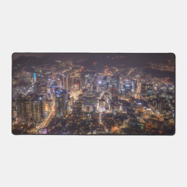 Tapis de bureau Paysage Urbain de Nuit (Recto)