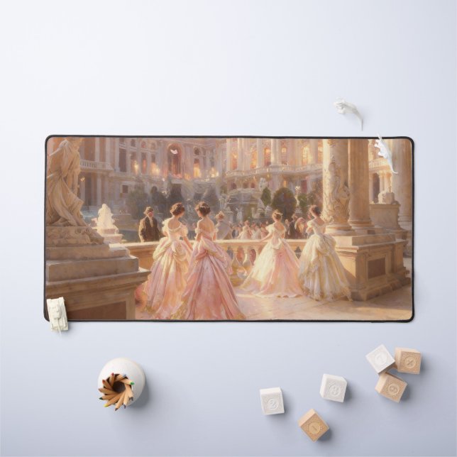 Tapis de bureau peinture à l'huile de dames de sal (Tableau pour enfants)
