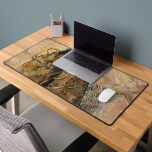 Tapis de bureau peinture chaussures Van Gogh