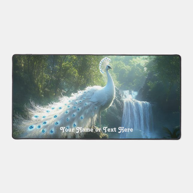 Tapis de bureau personnalisable Cascade de la forê (Recto)