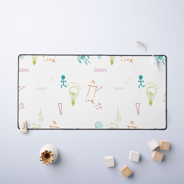 Tapis de bureau personnalisé (Tableau pour enfants)