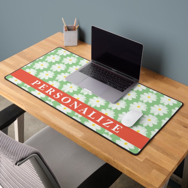 Tapis de bureau personnalisé avec imprimé fleur ma (Bureau 2)