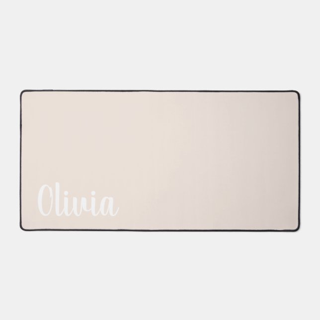 Tapis de bureau personnalisé avec nom | Tapis de s (Recto)