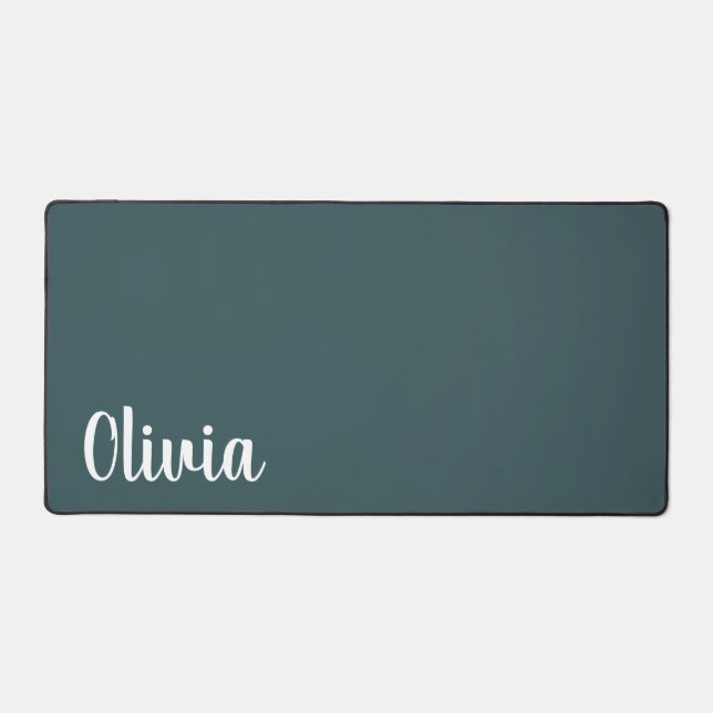 Tapis de bureau personnalisé avec nom | Tapis de s (Recto)