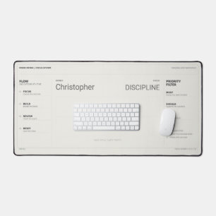 Tapis de bureau personnalisé minimaliste pour la p
