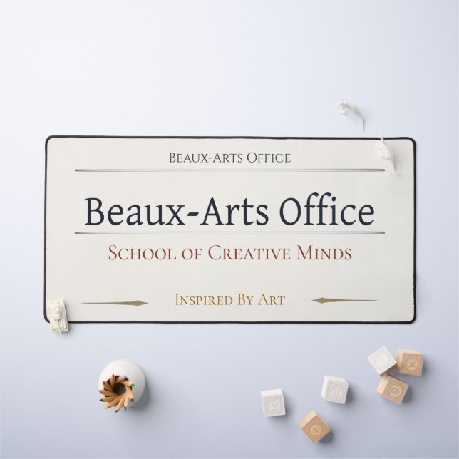 Tapis de bureau personnalisé pour étudiant (Tableau pour enfants)