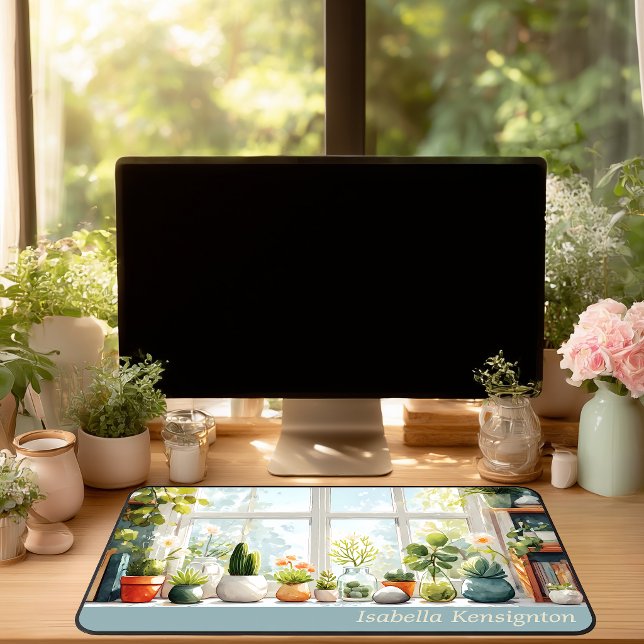 Tapis de bureau pour cactus succulents Maison bota (Créateur téléchargé)