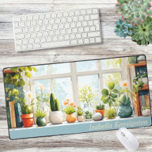 Tapis de bureau pour cactus succulents Maison bota