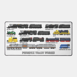 Tapis de bureau pour collection de trains PTW