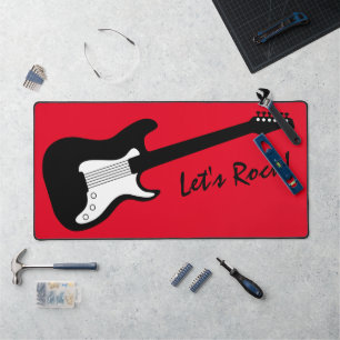Tapis de bureau pour guitariste