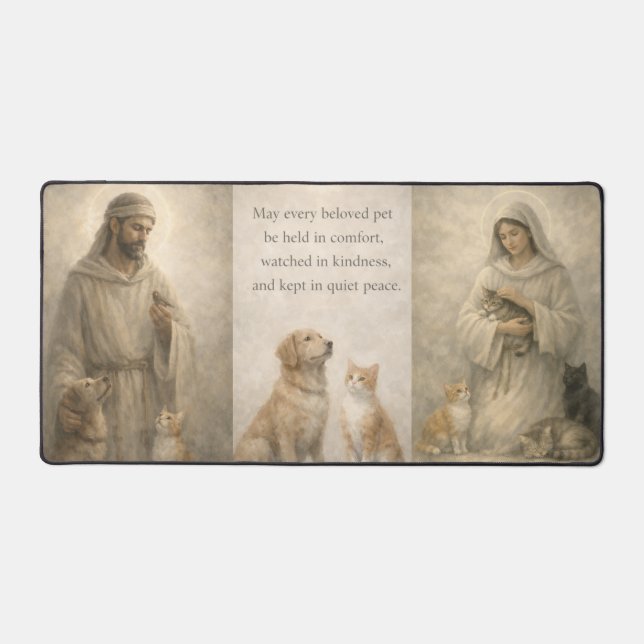 Tapis de bureau pour le confort des animaux de com (Recto)