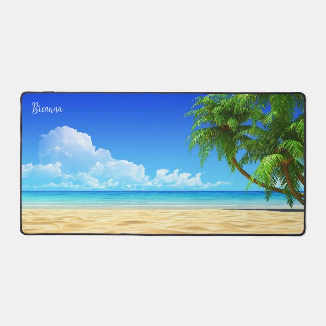 Tapis de bureau pour une journée de plage magnifiq (Recto)