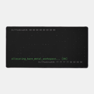 Tapis de bureau programmeur C++ Hex Dump pour espa
