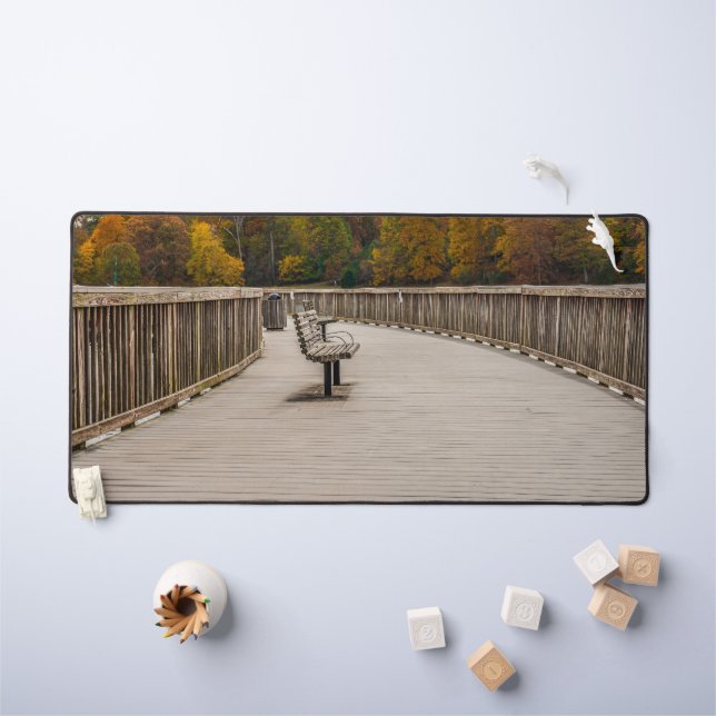 Tapis de bureau Promenade d'automne à Reston Virgi (Tableau pour enfants)