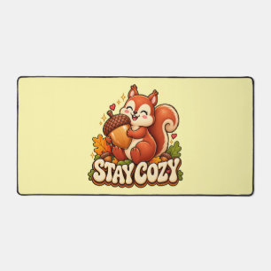 Tapis de bureau rétro écureuil Stay Cozy