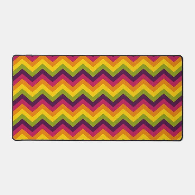 Tapis de bureau Retro Ripple Zigzag (Recto)
