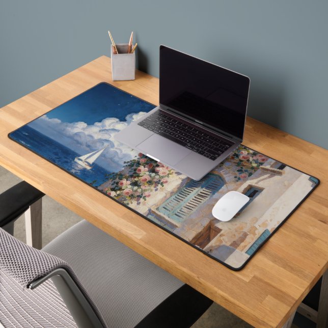 Tapis de bureau Rose côtière méditerranéenne et vo (Bureau 2)