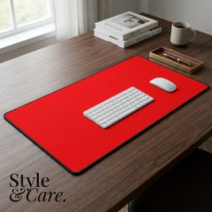 Tapis de bureau rouge personnalisé pour la maison