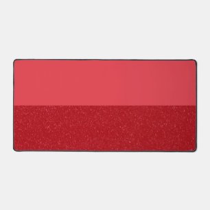 Tapis de bureau rouge tomate personnalisé – Design