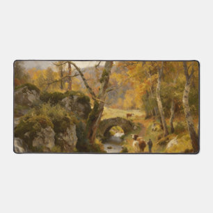 Tapis de bureau Ruisseau de la campagne d'automne