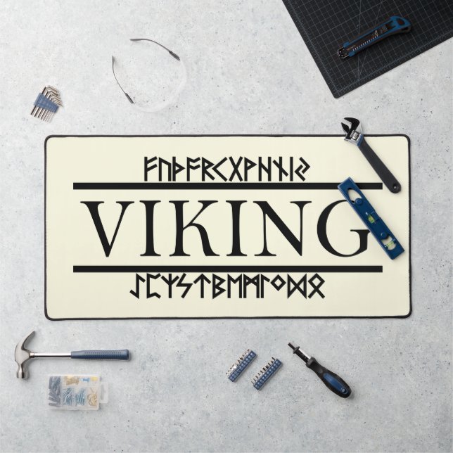 Tapis de bureau Runes Viking (Poste de travail)