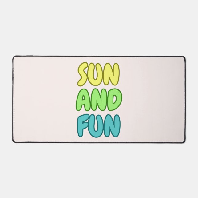 Tapis de bureau Soleil et Amusement (Recto)