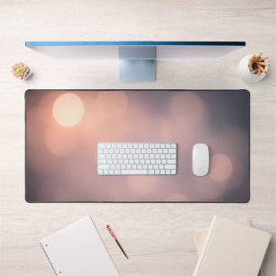 Tapis de bureau souple Bokeh - Rose et Pêche esthé