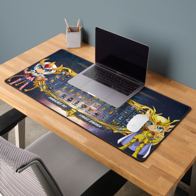 Tapis de bureau souris de jeu Chibi Saint Seiya (Bureau 2)