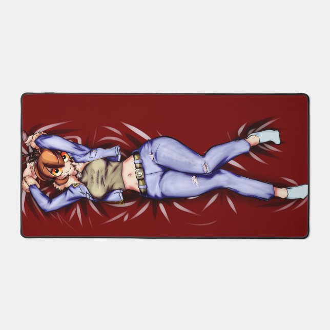 Tapis de bureau Talia Noctalia Rouge (Recto)