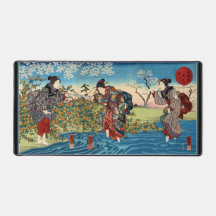Tapis de bureau Trois dames japonaises traversant