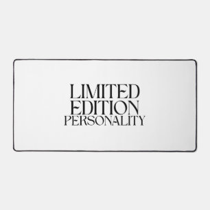Tapis de bureau typographique de personnalité en é
