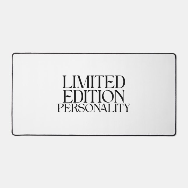 Tapis de bureau typographique de personnalité en é (Recto)