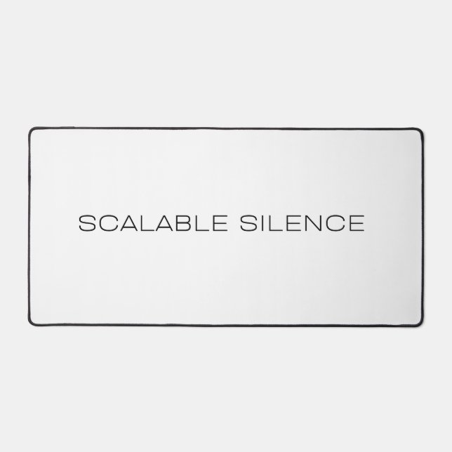 Tapis de bureau typographique grand format Scalabl (Recto)