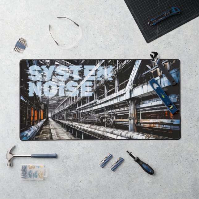 Tapis de bureau Urbex Industriel Grunge Système No (Poste de travail)