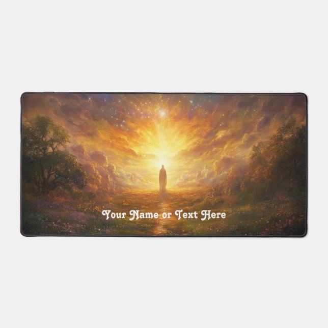 Tapis de bureau Visions célestes personnalisables (Recto)