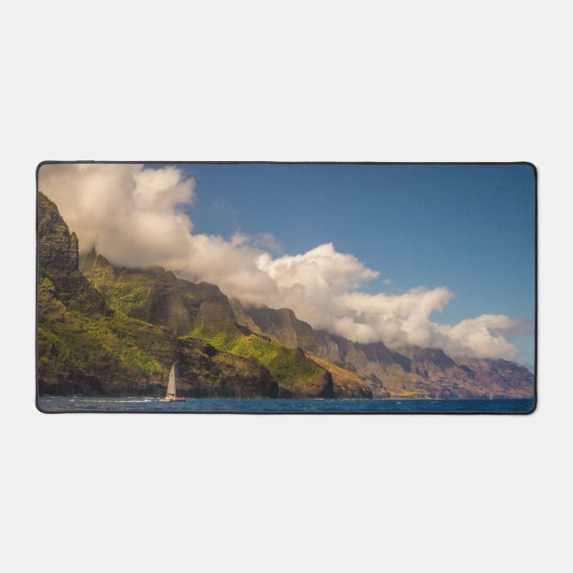 Tapis de bureau Voile le long de la côte (Recto)