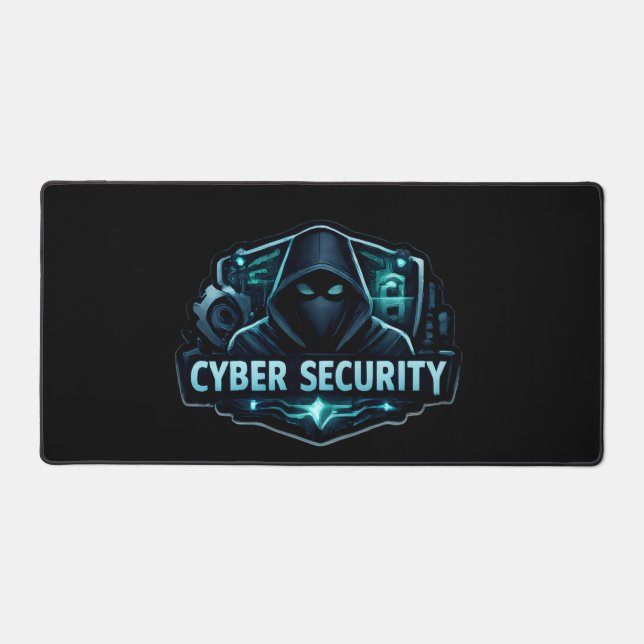 Tapis de bureau XXL Elite Hacker Cybersécurité  Ta (Recto)