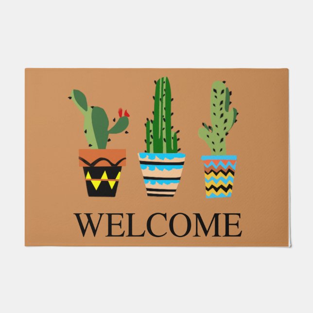 Tapis De Cactus De Bienvenue, Décor De Cactus De B (Devant)