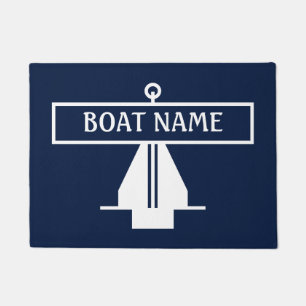 Tapis de dock d'Ancre de nom de bateau
