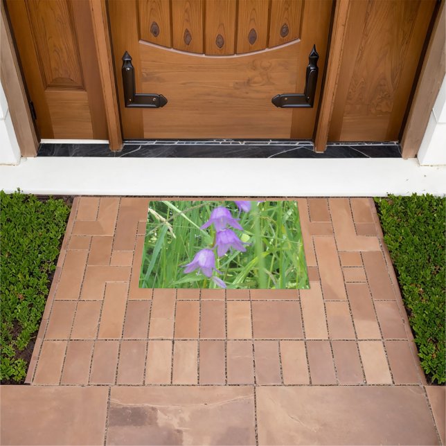 Tapis de fleurs violettes précieuses pour porte (De plein air)