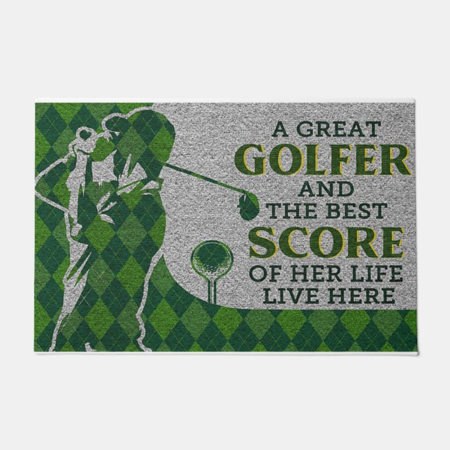 Tapis de golf, tapis d'amoureux du golf (Devant)