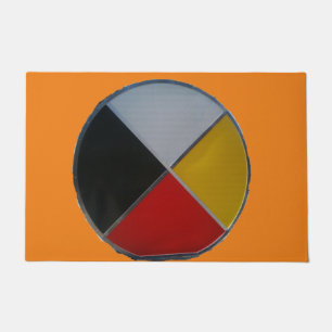 Tapis de grande porte de la roue de médecine
