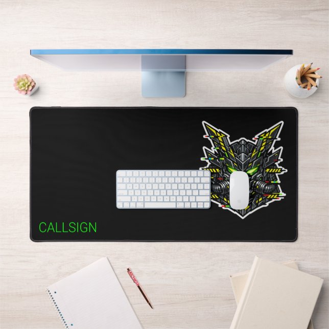 Tapis de jeu SYSTEM GMR Glitch Samouraï Cyberpunk (Bureau 1)