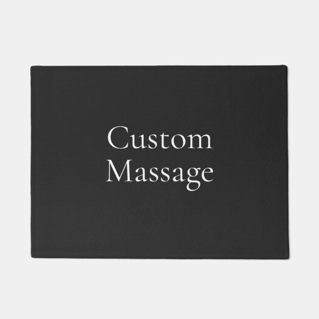 Tapis de massage personnalisé noir moderne simple  (Devant)