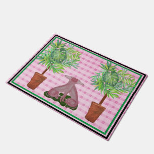Tapis de natte de chien du Topiary Pink Staffordsh